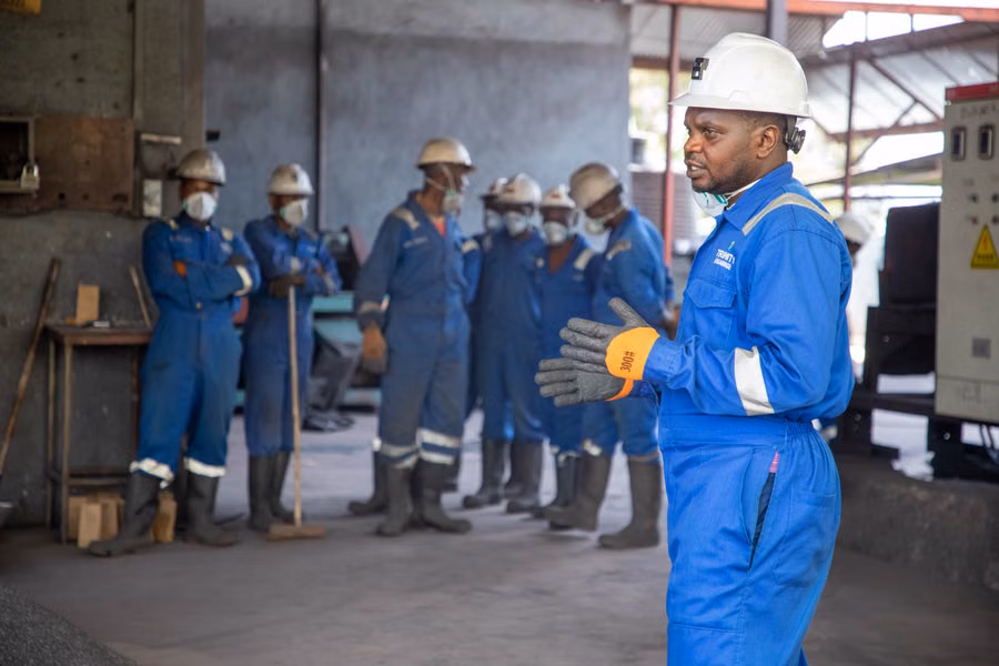 Occupational health and safety learners receiving professional instruction